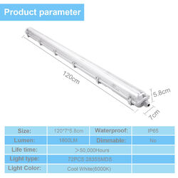 ⭐⭐⭐⭐⭐LED Feuchtraumleuchte Wannenleuchte Keller Garage 60/120/150cm inkl. Röhre