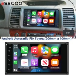DAB+ Autoradio 2+64G Für Toyota Corolla Prado RAV4 GPS Carplay Android 14 BT RDS