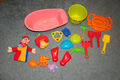 Spielsachen Set für Kleinkinder: Puppenbadewanne, Sandkasten-Set, Handpuppe...