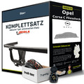 Für OPEL Corsa C Fliessheck F08,F68 Anhängerkupplung starr +eSatz 7pol uni 00-06