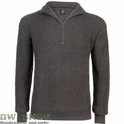BUNDESWEHR TROYER NEU BW PULLOVER MIT REIßVERSCHLUSS MARINE STRICK ROLLI PULLI