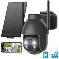 ieGeek 2K 3MP Aussen Solar 360° PTZ WLAN Überwachungskamera mit Farb-Nachtsicht