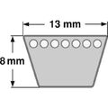 Klassischer Keilriemen Profil (A) 13 mm DIN 2215 von 381 mm bis 1300 mm