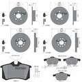 TEXTAR BREMSSCHEIBEN + BELÄGE VORNE HINTEN passend für VW PASSAT 3B 3BG 4motion