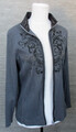 (A10)  MONARI   Damen Strickjacke /Shirtjacke Gr 44 in  Grau 92% Baumwolle