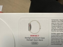 Apple Watch Series 7 Edelstahlgehäuse 45mm mit Sportarmband Polarstern silber **