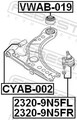 Querlenkerstift Vorderachse links 2320-9N5FL FEBEST für AUDI SKODA VW SEAT