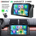 Für BMW 5er E39 X5 E53 7er E38 Carplay Autoradio 2+64GB Android 14 GPS NAVI +KAM