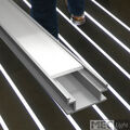 Aluminium Leiste | Aluprofil Einbau Schiene "FLOOR" für Led Stripes + Abdeckung
