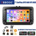 Für VW GOLF 5 6 Passat Polo Tiguan Autoradio Carplay Android Kam+ GPS Nav MIK BT