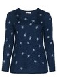 sheego Pullover Damenpullover Damen Frauen Mode Fashion Dunkelblau 117786