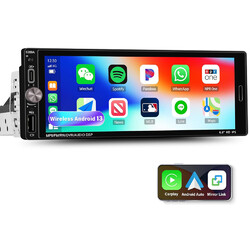 6.9" 2+64GB Android 15.0 Autoradio mit Apple Carplay GPS BT Wifi MP5 Single 1DIN