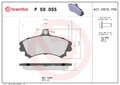 BREMBO Bremsbelagsatz Scheibenbremse PRIME P 50 055 für MITSUBISHI SMART COLT RG