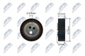 NTY RNK-FT-020 Spannrolle, Keilrippenriemen passend für FIAT