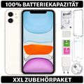 Apple iPhone 11 -  64GB - 100% BATT -Silber Weiß  - XXL Set - Zustand: SEHR GUT