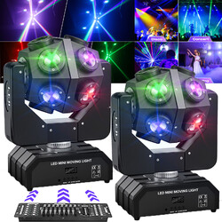 4stk 150w Spot Beam Moving Head Bühnenlicht RGBW LED DMX512 DJ Disco Party Show