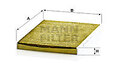 MANN-FILTER INNENRAUMFILTER FILTER POLLENFILTER FORD FP2436