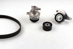 Hepu Pk09640 Wasserpumpe + Keilrippenriemen Rippenriemen Satz für Opel 2005->
