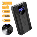 20000MAH AUTO KFZ STARTHILFE JUMP STARTER 12V LADEGERÄT BOOSTER POWER BANK PKW