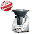 Vorwerk Thermomix TM6 Küchenmaschine mit Varoma und massivem Holz-Gleitbrett