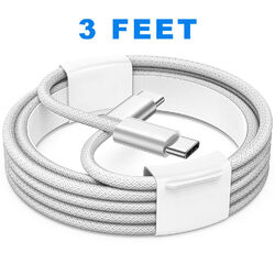 Ladekabel USB-C auf USB-C 3A 60W Type C Datenkabel für Samsung Huawei Xiaomi GUT