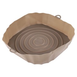 20 Cm HeißLuftfritteuse Backofen Backblech BrathäHnchen Korbmatte AirFryer 5238