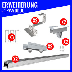 PV Photovoltaik Solarpanel Halterung 2x Montage Set Ziegeldach Aufständerung⭐⭐⭐⭐⭐ TOP QUALITÄT !