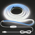 5V USB COB LED Streifen 480LEDs 8MM Lichtband Stripe Lichterkette Selbstklebend