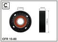 CAFFARO 10-00 Deflection/Guide Pulley, V-ribbed belt for ALFA ROMEO,FIAT,LANCIA,