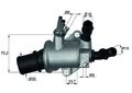 MAHLE (TI 143 88) Thermostat Kühlmittel für ALFA FIAT OPEL SAAB SUZUKI