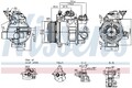Kompressor Klimaanlage ** FIRST FIT ** NISSENS 890793 für 2 FORD FOCUS 3 Turnier