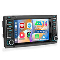 2+64GB Android 14 Autoradio Für VW Touareg T5 Multivan Transporter GPS Navi WIFI