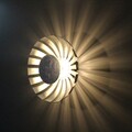 Luce Design LED Wandlampe Deckenleuchte Flare Silber Ø35cm 24W 2200lm warmweiß