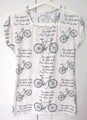 Tolles Damen Hallhuber T-Shirt Paris Fahrrad Motiv Kurzarm Gr S dehnbar 36 / 38