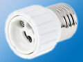 Lampen Adapter E27 auf GU10 | Weiß | Fassung | Sockel | Konverter |Lampenfassung
