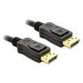 DeLock Anschluss Kabel Displayport St/St Gold 2m 82585