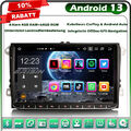 8-Kern 9" Android 13 Autoradio GPS Navi Für VW Golf Passat Tiguan Seat T5 Skoda