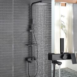 Duschsystem Duschpaneel Regendusche Set Duscharmatur mit HandBrause Duschset DHL