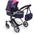Bayer Design Puppenwagen City Neo, blau/pink mit Einhorn TOP
