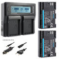 2x Akku + Lader für Canon LP-E6NH EOS R5 R7 R6 Mark II 80D  IV LP-E6N  2400mAh