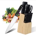 ✅ Messerblock Set 15 teilig - Allzweck Küchenmesser Set mit Edelstahl-Klingen ✅