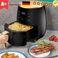 4.5L 2400W Heißluftfritteuse Fritteuse Heißluft Digitale Edelstahl Air Fryer XXL