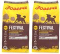 JOSERA Festival 2x12,5kg (25kg) Hundefutter mit leckerem Soßenmantel