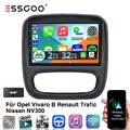 DAB+ 32G Android 15 Autoradio Für Renault Trafic 3 Opel Vivaro B GPS NAVI SWC BT