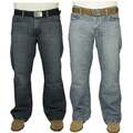 Enzo Fbm19 Mens Neue Designer Bootcut Flammte Denim Blau Grau Schwarz Jeans