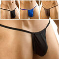 Herren Bulge Pouch Thong Jockstrap Low Rise G-String T-Back Bikini-Slip + F ↓