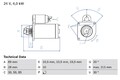 Anlasser Starter BOSCH 0 986 023 210 +130.90€ Pfand für MAN TGM TGL 1