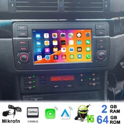7" Android 15 2+64G für 3er BMW E46 318 320 Autoradio GPS NAVI WiFi Carplay Auto