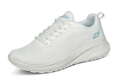 Skechers Sneaker BOBS SQUAD CHAOS FACE OFF Weiß Halbschuh Schnürschuh Sportschuh