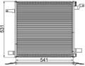 Kondensator Klimaanlage BEHR MAHLE AC 259 001S für MERCEDES KLASSE W163 230 163